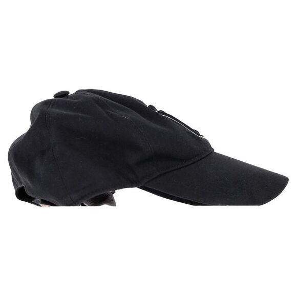 Burberry Embroidered Logo Baseball Cap in Black Cotton